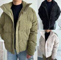 UMORE.FOR.MEN ✨พร้อมส่ง Gummy puffer jacket ผ้าหนานุ่ม เบา ใส่สบาย กันลมได้