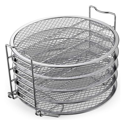 Dehydrator Rack Stainless Steel Stand Accessories Compatible with for Ninja Foodi Pressure Cooker and Air Fryer 6.5