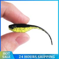 【LZ】▩❄❖  Two-color Needle Tail Tadpole Anti-real Soft Bait 5cm/0.7g Fishing Lures Fishing Gear Wholesale Luya Fake Bait Fluorescent Green