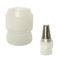 【CW】 1 pcs Large Icing Piping Nozzle Converter Coupler Decoration Fondant Decorating Tools