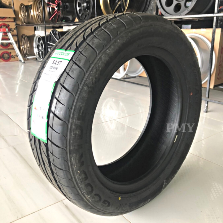 225-55r17-101w-ยี่ห้อ-goodride-รุ่น-sa57-ล็อตผลิตปี21-ราคาต่อ1เส้น-สายสปอร์ต-สมรรถนะ-โฉบเฉี่ยว-ยางแต่งซิ่ง-ยางรถยนต์ขอบ17-มีของพร้อมส่งฟรี