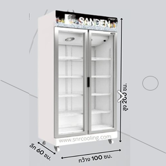 ตู้แช่2ประตู-sanden-รุ่น-spn-1005-ขาว