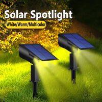 ◑ 1Pcs Solar Powered 7LED Lamp Adjustable Solar Spotlight In-Ground IP65 Waterproof Landscape Wall Light Outdoor Lighting