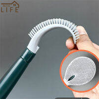 Wall Mounted Press Type Silicone Toilet Brush Plastic Long Handle Cleaning Tools Gap Clean Flat Head Holder Organizer Bathroom