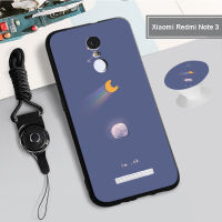 สำหรับ Xiaomi Redmi Note 3/Redmi Note 4/Redmi Note 4X Snapdrag/redmi Note 5 /Note 5 Pro/redmi Note 5A เคสซิลิโคนนิ่มไร้รอยนิ้วมือพร้อมห่วงและเชือก