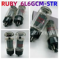 หลอดอิเล็กทรอนิกส์ทับทิม6L6GCM ใหม่รุ่น STR 6L6G 5881 EL34BHT 6CA7ให้การจับคู่ (Gratis Ongkir) ครีบ