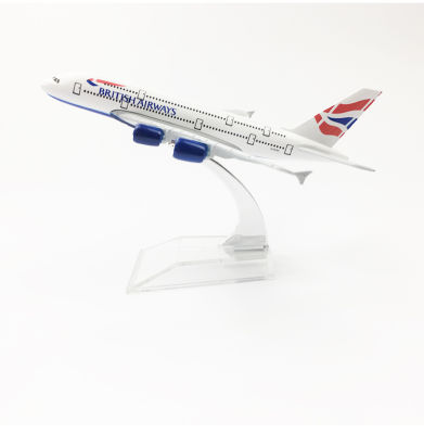 Yalinda British Airways Airlines A380 16cm model airplane kits child Birthday gift toys plane models