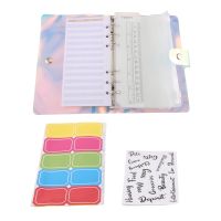 A6 Budget Binder, PVC Notebook 6-Ring Cover Planner Organizer with Budget Envelopes Sheets Pockets and Letters Labels