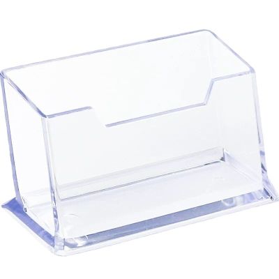 【CW】☁  1 Pcs Desk Shelf Storage Display Plastic Transparent Desktop Business Card Holder