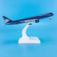 Baza ขายร้อนสังกะสี Ally วัสดุ1:400 18.5ซม. ล้อเครื่องบิน Aircrafts โบอิ้ง B777-300er เวียดนามสายการบินเครื่องบินรุ่น