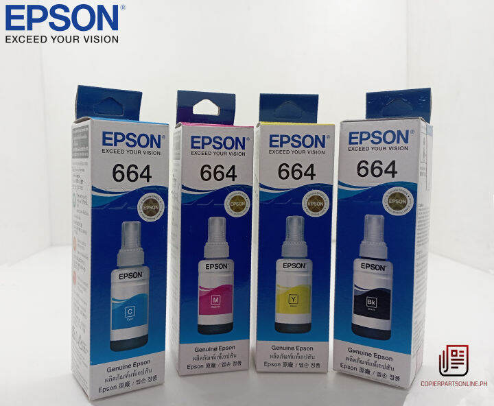 Epson 664 GENUINE INK Bottles W/ Box | Lazada PH