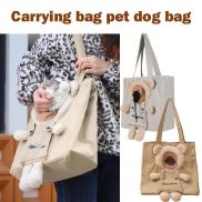 Cute Bear Ear Pet Carrying Bag Canvas Pet Outing Breathable Cat Small Dog
