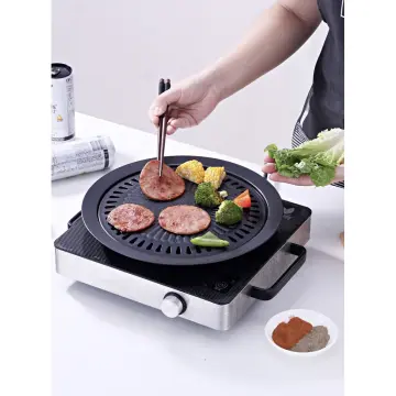 Smokeless Steaming Indoor STOVETOP BBQ GRILL Barbeque Kitchen Barbecue Pan  Griddle