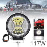 MovFlax อัลตร้าสดใส Pod รวมกันแสง DRL ไฟตัดหมอกออฟโร้ดไฟ LED เหมาะสำหรับรถจี๊ปรถ ATV UTV SUV รถบรรทุกเรือ