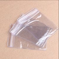 Hot Selling 100 Pcs/Lot 40*60Mm Clear PVC Plastic Coin Bag Case Wallets Storage Envelopes Seal Plastic Storage Bags Gift Package Wholesale