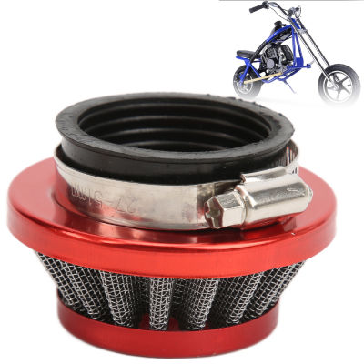 Mini Bike Air Cleaner แอพพลิเคชั่นกว้างป้องกันการสึกหรอตัวกรองอากาศ ATV สีแดงสำหรับ 47cc 49cc Pocket Bikes