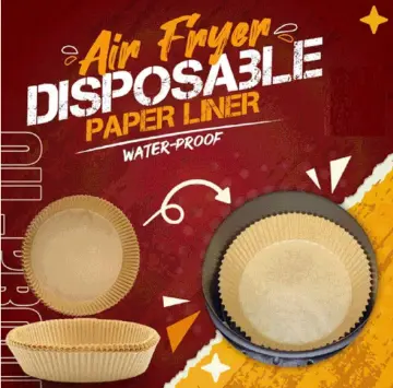Air Fryer Disposable Paper Liner,Disposable Fryer Paper Pads, Non-Stick Air  Fryer Lined Oil Resistant, Waterproof, Food Grade Baking Paper Baking
