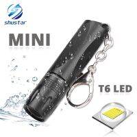 MINI Super bright LED Flashlight Use T6 lamp bead waterproof LED Torch Powered by AA battery Suitable for outdoor use Rechargeable  Flashlights