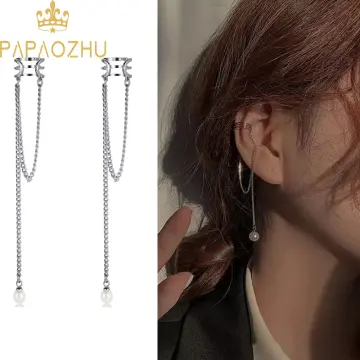 Chain deals long earrings