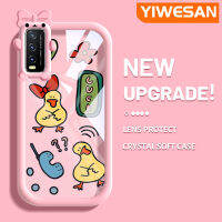 YIWESAN เคสสำหรับ VIVO Y20 Y20i Y20s Y12s Y20 2021 Y11s Y12A Y20T Y20S M Y20S D เคสรูปการ์ตูนน่ารักกรอบเคสใส่ Tpu เคสกันกระแทกกล้อง