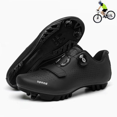 Cycling Sneaker Mtb Spd Cleat Non-Slip Self-Locking Bike Shoes MenS Road Cycling Footwear Mountain Flat Bicycle Sneakers