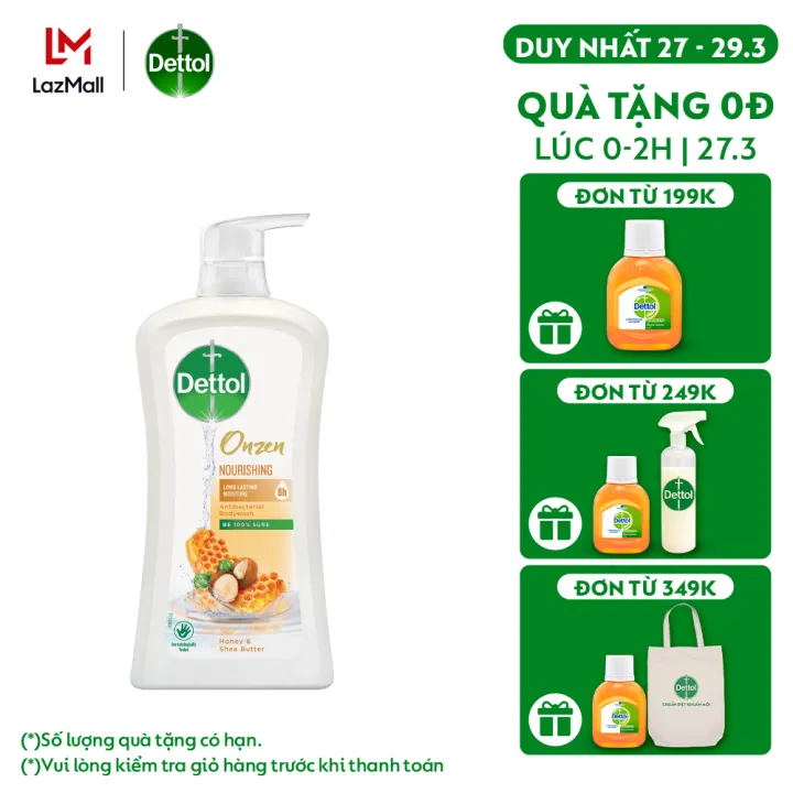 Sữa tắm Dettol kháng khuẩn và dưỡng thể – Chai 950g