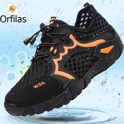 Orfilas 🧩🧩ฤดูร้อนตาข่ายระบายอากาศรองเท้าเดินป่ากลางแจ้ง, รองเท้ากีฬาและสันทนาการ, รองเท้าลุยน้ำ, รองเท้าปีนเขา, รองเท้ากีฬาผู้ชาย