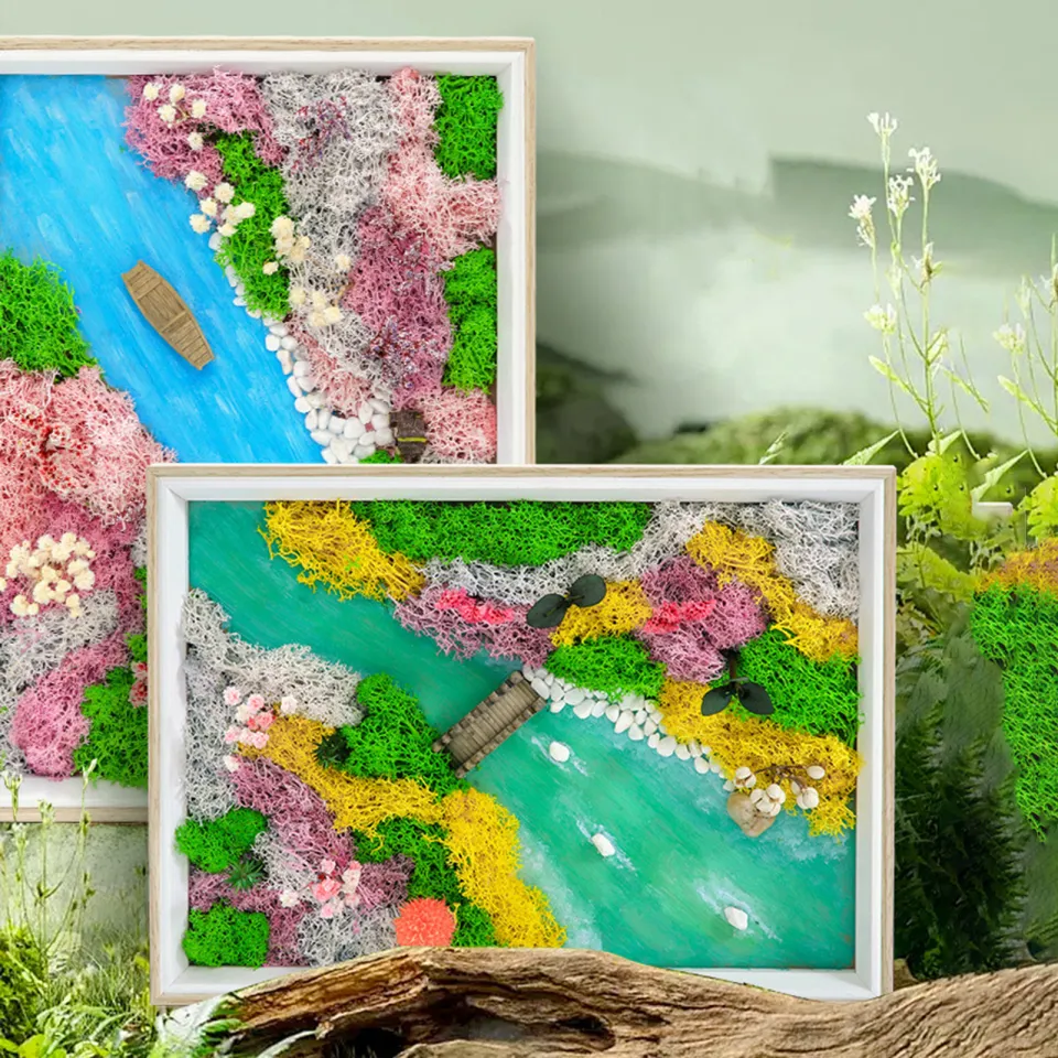 Rainbow Moss Wall | Eco-Friendly Wall Decor