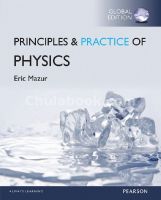 (C221) 9781292076423 PRINCIPLES AND PRACTICE OF PHYSICS (PRACTICE) (CHAPTERS 1-34) (GLOBAL EDITION) Author : ERIC MAZUR