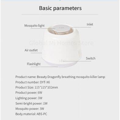 โปรดีล-คุ้มค่า-youpin-qiao-dragonfly-6w-mosquito-killer-lamp-2in1-เครื่องดักยุงไร้มลพิษ-ของพร้อมส่ง-ที่-ดัก-ยุง-เครื่อง-ดัก-ยุง-ไฟฟ้า-เครื่อง-ดูด-ยุง-โคม-ไฟ-ดัก-ยุง