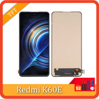 TFT สำหรับ Xiaomi Redmi K60E หน้าจอ LCD พร้อมชิ้นส่วนจอสัมผัสมือถือดิจิไทเซอร์ประกอบเต็มตัวเครื่องจอแอลซีดีโทรศัพท์ชิ้นส่วนอะไหล่