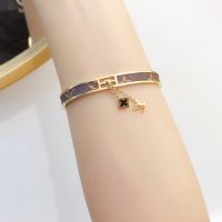 Lvi Stainless Steel Bracelets Bangles Female Heart Forever Love Charm Bracelet for Women Jewelry