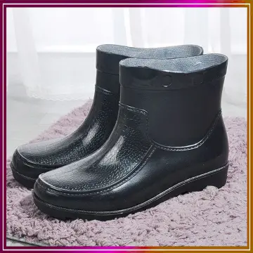 Mens low rubber on sale boots