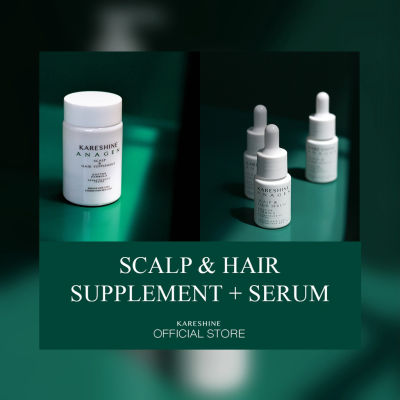 KARESHINE Scalp &amp; Hair Supplement + Scalp &amp; Hair Serum - New Formula
