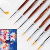 7-10pcs/set Professional Paint Brush Set Sable Hair Detail Miniature Acrylic Brushes New Chic Paint Brush Tools