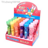 Color Handmade Portable Travel Test Tube Simulation Roses Soap Paper Washing Cleaning Bath Soap Party Favor 24pcs/bag