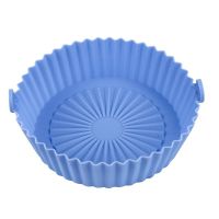 Air Fryer Silicone Pot Mat Cake Molds Silicone Basket Baking Pan for Roasting Microwave Air Fryer Liner Accessories