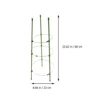 3ชุด Plant Support Cages Garden Stakes Tomato Vine Cages รองรับ Trellis Garden Supplies