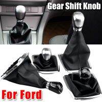 【DT】 hot  Gear Shifter Knob Lever Manual 5 6 Speed For Ford Focus 2 MK2 FL C-MAX 2006-2011MK3 MK4 MK7 Galaxy With Leather Dustproof Cover