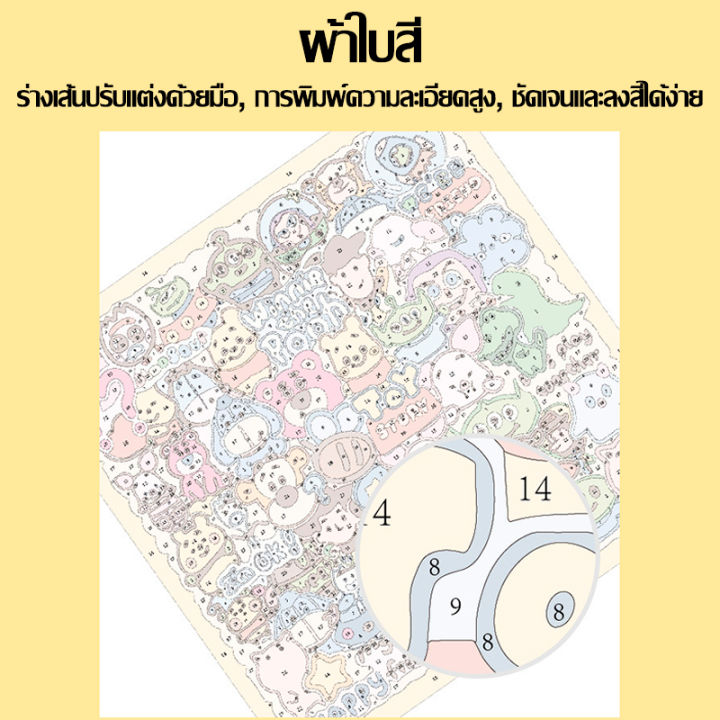 ระบายสีตามตัวเลข-diy-มือวาด-ภาพวาดสีน้ำมัน-ทิวลิปพระอาทิตย์ขึ้นภูมิทัศน์-การรักษาภาพวาดตกแต่งของขวัญด้วยมือ