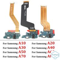 USB ชาร์จพอร์ตบอร์ดเชื่อมต่อ + เมนบอร์ด Flex สำหรับ Samsung A10 A20 A30 A40 A50 A70 A80 A10S A20S A50S A31