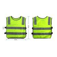 Safety Children Waistcoat Vest Grey Reflective Strips Traffic Clothes