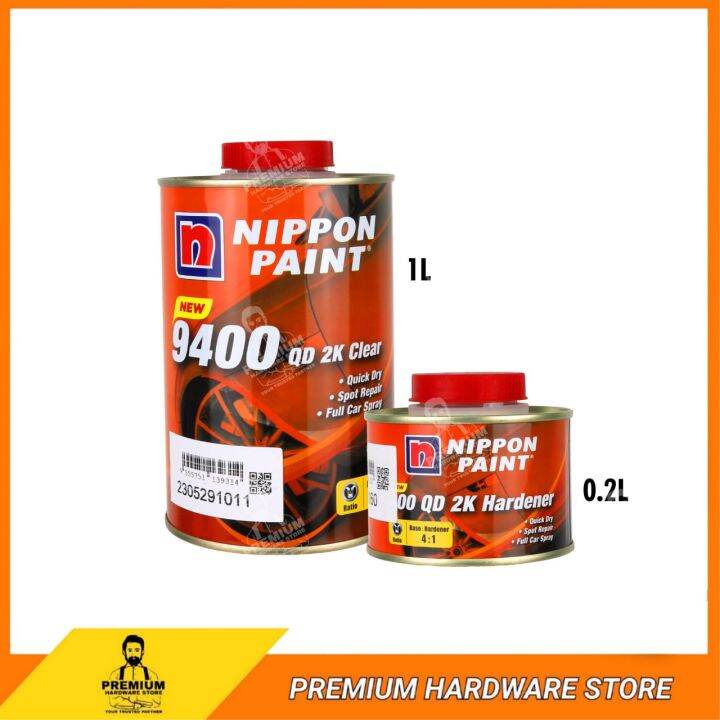 NIPPON PAINT 9400 QD 2K Clear 41 + Hardener Automotive Medium Solid