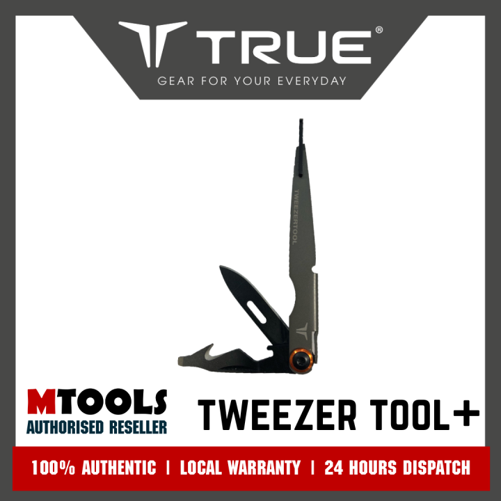 TRUTOL0036G TRUE TWEEZER TOOL+ Full Size Tweezers + Blade
