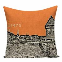 Cushion cover nordic blue cushions home decor Custom linen pillow cover building cushion home outdoor cushions Dropshipping