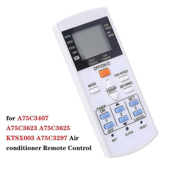 A75C3297 Remote Control for Panasonic Air Conditioner A75C3407 A75C3623