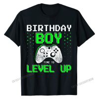 Gamer Gifts For Teen Level Up Birthday Tee Video Game Tshirt T Shirts Faddish Print Cotton T Shirt Normal Gildan