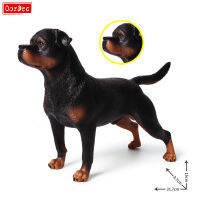 1ชิ้น OozDec Rottweiler สุนัขแอ็คชั่นตกแต่งจำลองสูงพีวีซีน่ารักสัตว์เลี้ยงของเล่นรุ่น