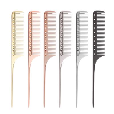 【CC】 Metal Hair Comb Rat Tail Hairdressing Combs Cutting Dying Parting Curly Barber Tools Accessaries