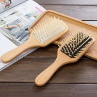 Bamboo Combs Airbag Massage Hair Brush Anti-Static Tangling Curly Hair Reduce Women Hair Loss Improve Scalp Health Styling Tools